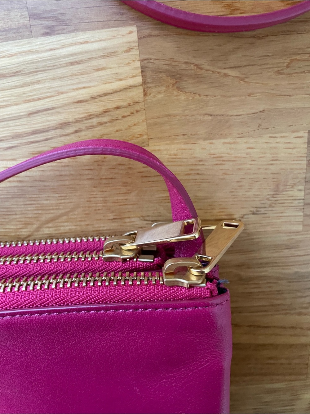 Celine Trio Small Pink Leather Crossbody Bag - Picture 10 of 16